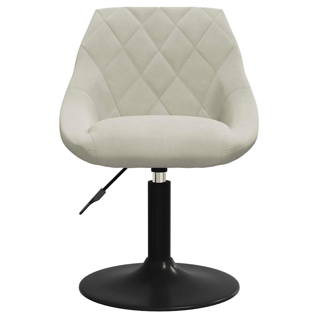 vidaXL Swivel Dining Chairs 2 pcs Cream Velvet