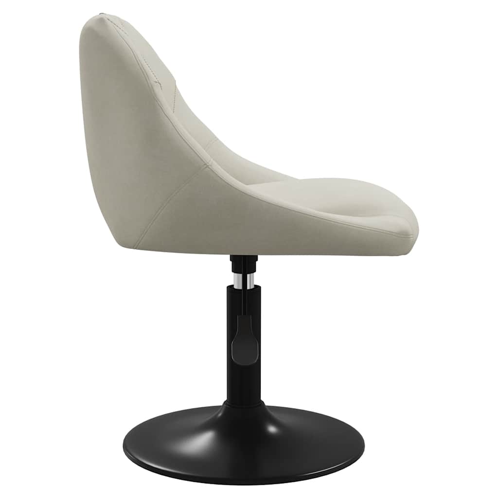 vidaXL Swivel Dining Chairs 2 pcs Cream Velvet