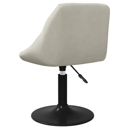 vidaXL Swivel Dining Chairs 2 pcs Cream Velvet