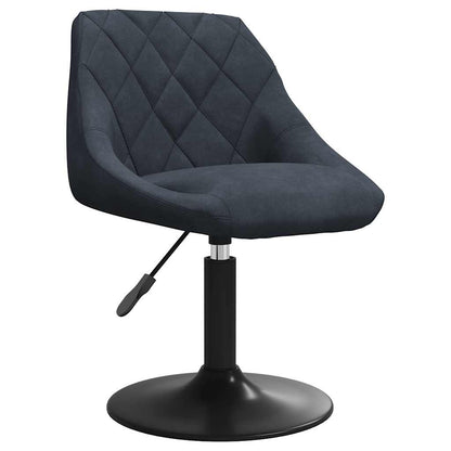 vidaXL Swivel Dining Chairs 2 pcs Dark Grey Velvet