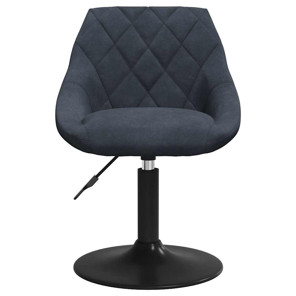 vidaXL Swivel Dining Chairs 2 pcs Dark Grey Velvet