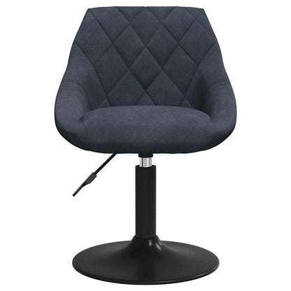 vidaXL Swivel Dining Chairs 2 pcs Dark Grey Velvet