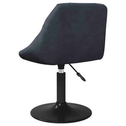 vidaXL Swivel Dining Chairs 2 pcs Dark Grey Velvet