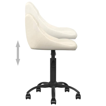 vidaXL Dining Chair Cream Velvet