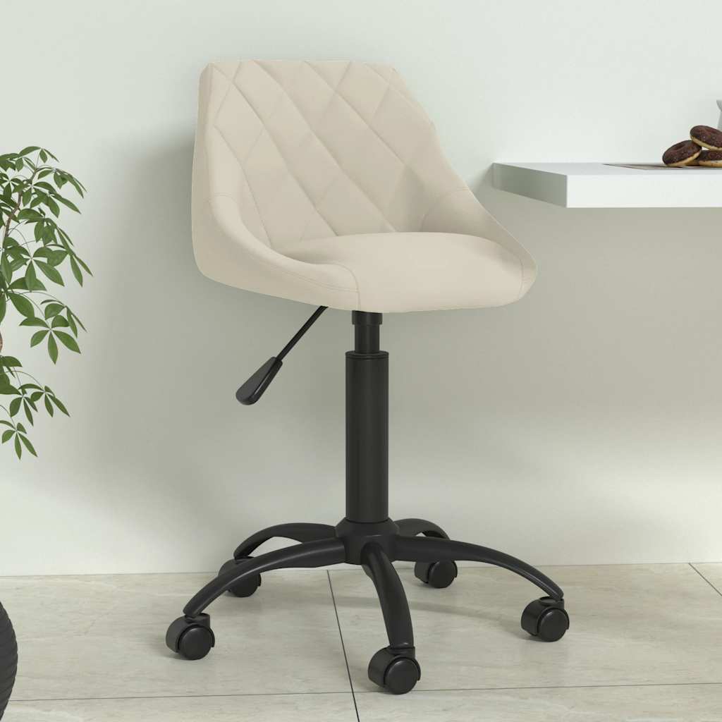 vidaXL Dining Chair Cream Velvet