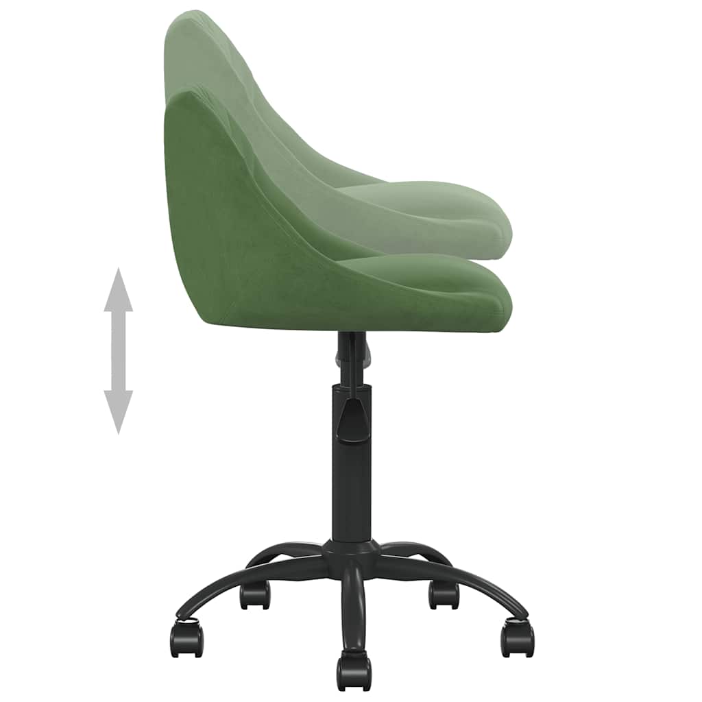 vidaXL Dining Chair Dark Green Velvet