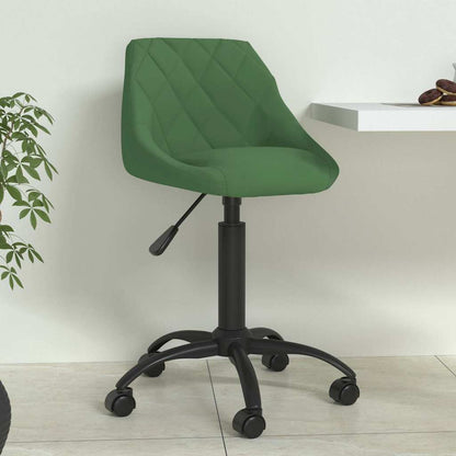 vidaXL Dining Chair Dark Green Velvet