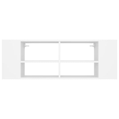 vidaXL Wall-Mounted TV Cabinet White 102x35x35 cm Engineered Wood