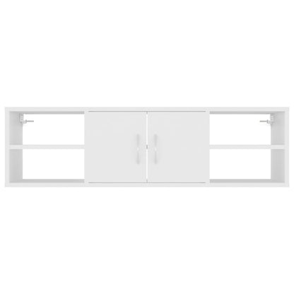vidaXL Wall Shelf White 102x30x29 cm Engineered Wood