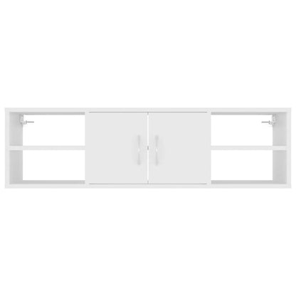 806256 vidaXL Wall Shelf White 102x30x29 cm Engineered Wood