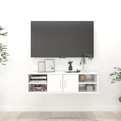 vidaXL Wall Shelf White 102x30x29 cm Engineered Wood