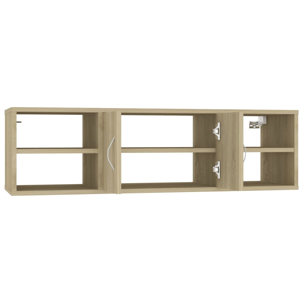 vidaXL Wall Shelf Sonoma Oak 102x30x29 cm Engineered Wood
