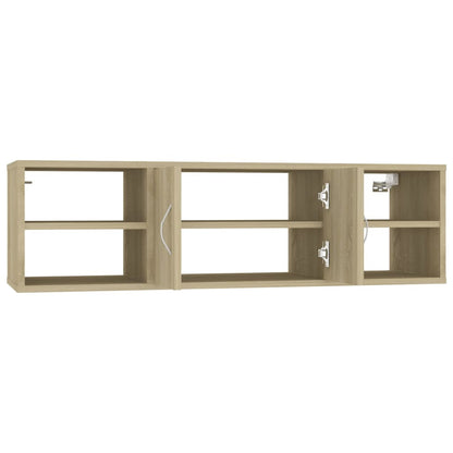 vidaXL Wall Shelf Sonoma Oak 102x30x29 cm Engineered Wood