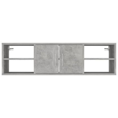 vidaXL Wall Shelf Concrete Grey 102x30x29 cm Engineered Wood