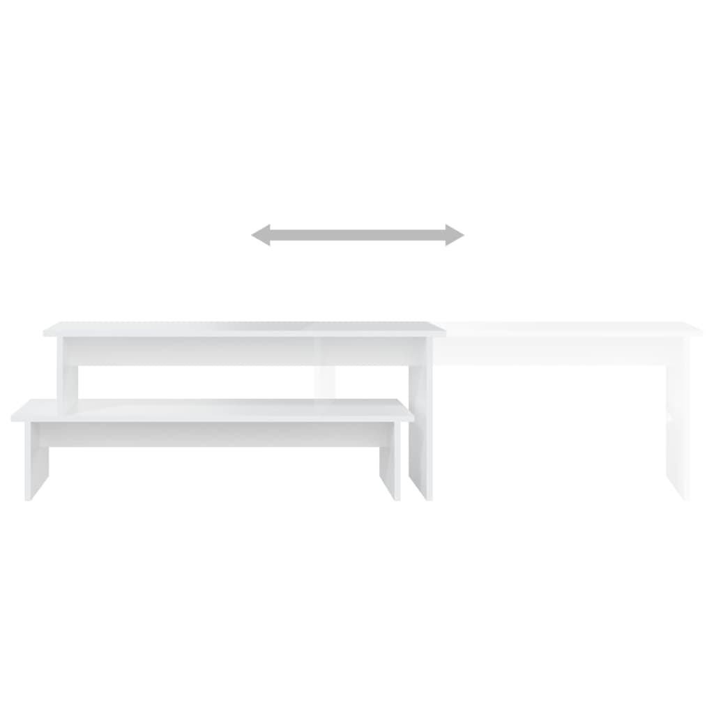 vidaXL TV Cabinet White 180x30x43 cm Engineered Wood