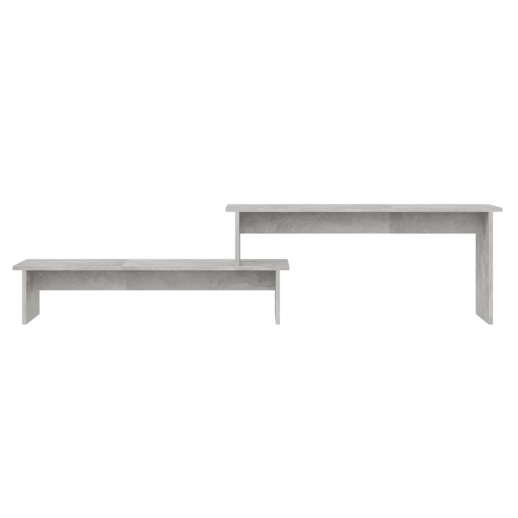 vidaXL TV Cabinet Concrete Grey 180x30x43 cm Engineered Wood