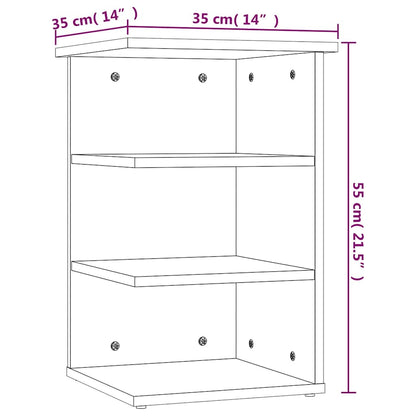 806274 vidaXL Side Cabinet White 35x35x55 cm Engineered Wood