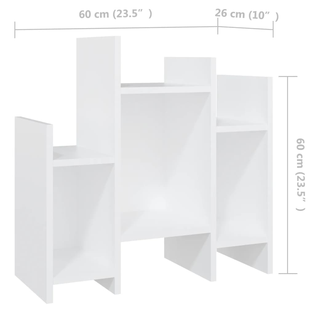vidaXL Side Cabinet White 60x26x60 cm Engineered Wood