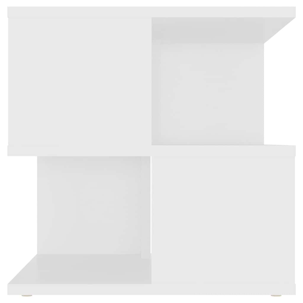806292 vidaXL Side Table White 40x40x40 cm Engineered Wood