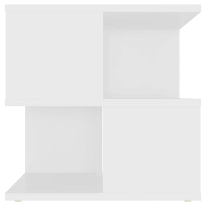 806292 vidaXL Side Table White 40x40x40 cm Engineered Wood