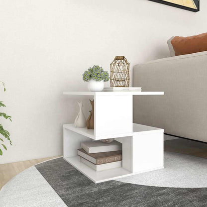 806292 vidaXL Side Table White 40x40x40 cm Engineered Wood