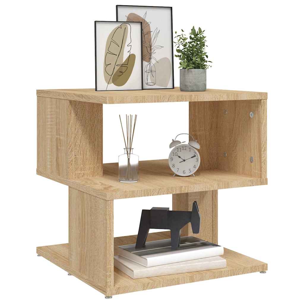 806295 vidaXL Side Table Sonoma Oak 40x40x40 cm Engineered Wood