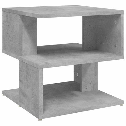 806296 vidaXL Side Table Concrete Grey 40x40x40 cm Engineered Wood