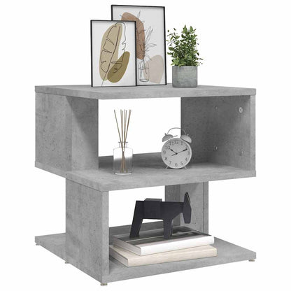 806296 vidaXL Side Table Concrete Grey 40x40x40 cm Engineered Wood