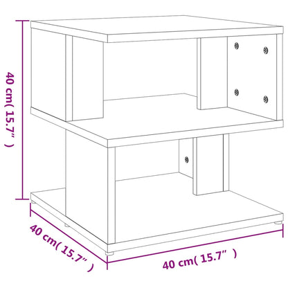 vidaXL Side Table Concrete Grey 40x40x40 cm Engineered Wood