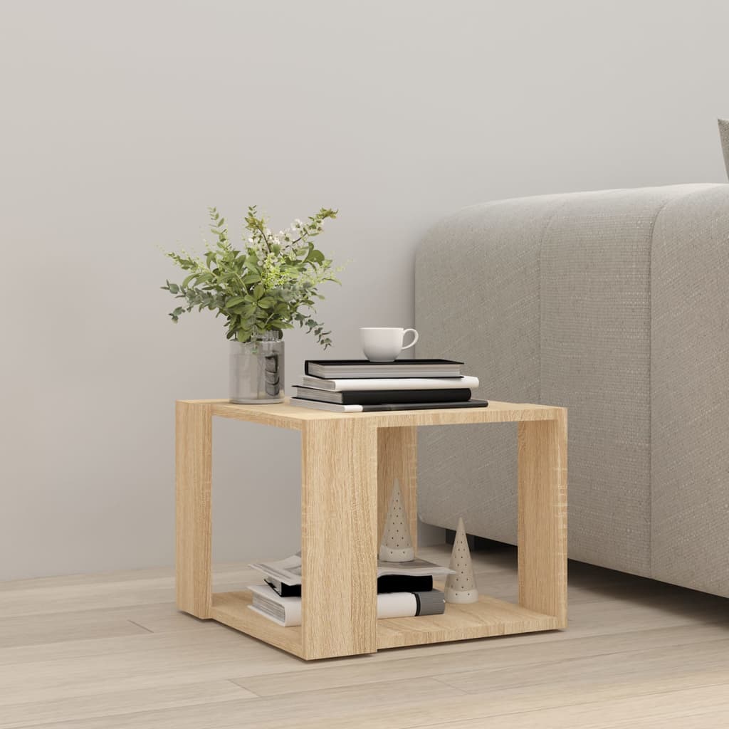 vidaXL Coffee Table Sonoma Oak 40x40x30 cm Engineered Wood
