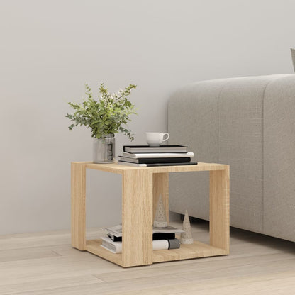 vidaXL Coffee Table Sonoma Oak 40x40x30 cm Engineered Wood