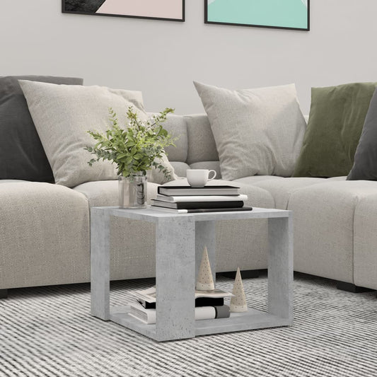 vidaXL Coffee Table | Concrete Grey | Engineered Wood | Compact | Coffee Table