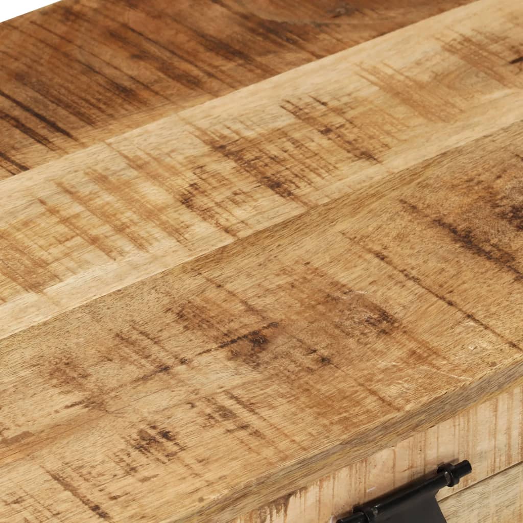 vidaXL Storage Chest Solid Rough Mango Wood