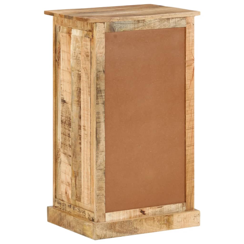 vidaXL 4-Layer Shoe Cabinet with Drawer Solid Rough Mango Wood