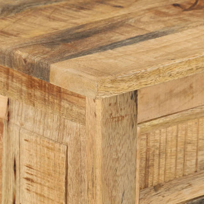 vidaXL 4-Layer Shoe Cabinet with Drawer Solid Rough Mango Wood