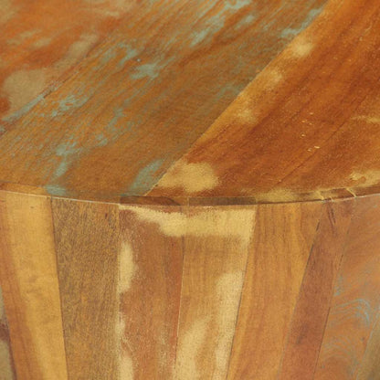 328301 vidaXL Coffee Table Ø65x31 cm Solid Reclaimed Wood