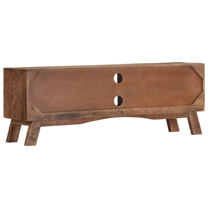 vidaXL TV Cabinet 110x30x40 cm Rough Mango Wood