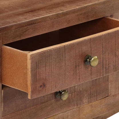 vidaXL TV Cabinet 110x30x40 cm Rough Mango Wood