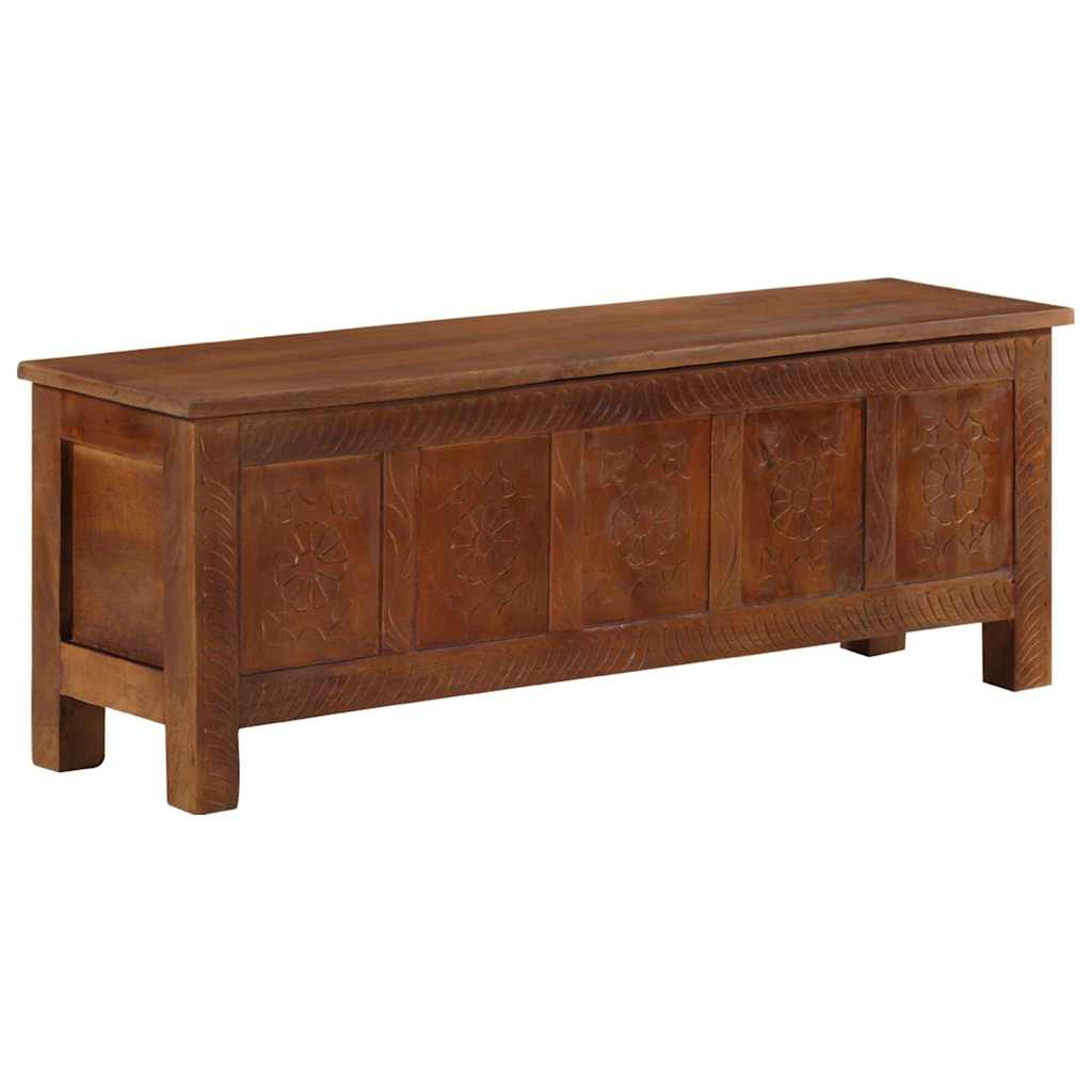 328310 vidaXL Storage Box 110x30x40 cm Solid Mango Wood