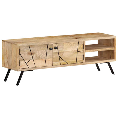 vidaXL TV Cabinet 110x30x40 cm Solid Mango Wood