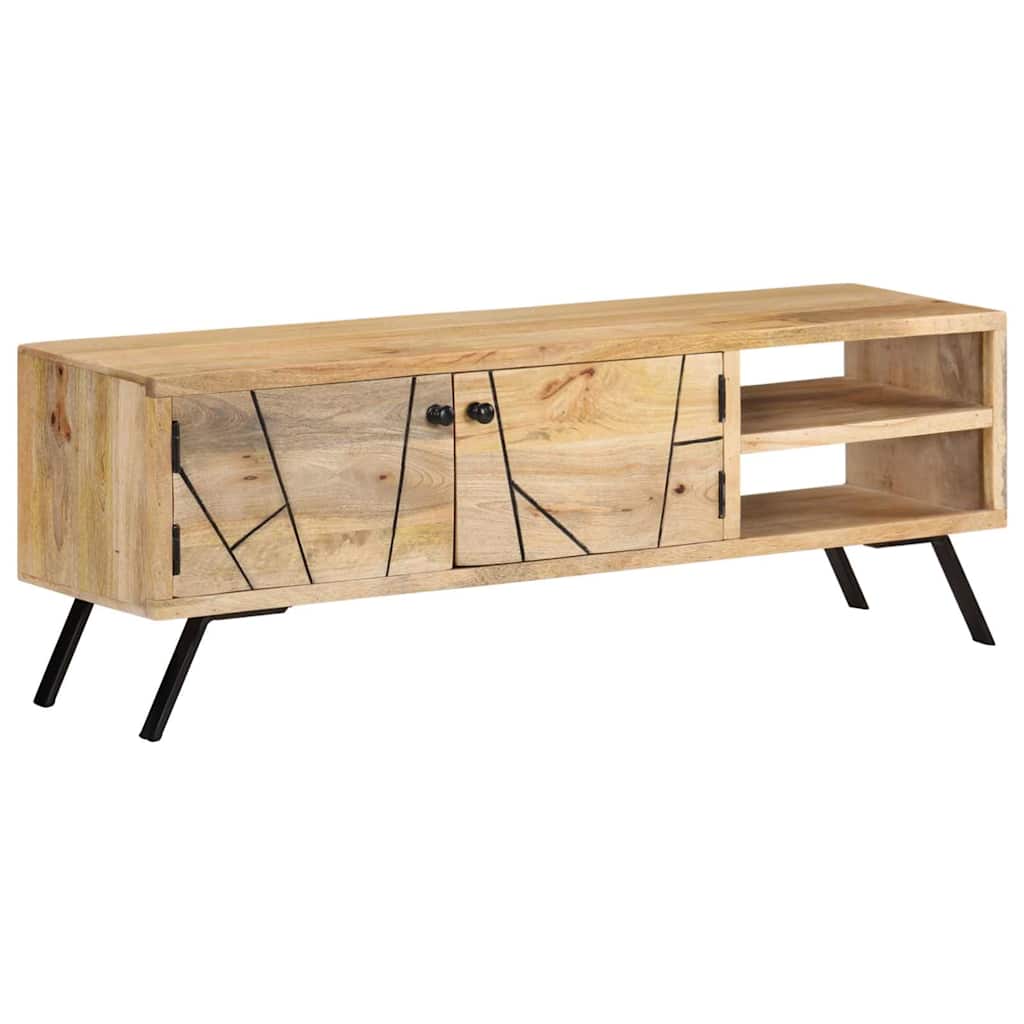 vidaXL TV Cabinet 110x30x40 cm Solid Mango Wood