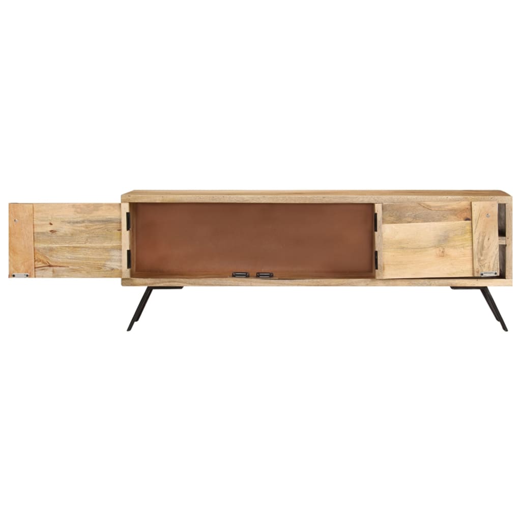 vidaXL TV Cabinet | Natural wood colour | Solid Mango Wood | 110 cm wide