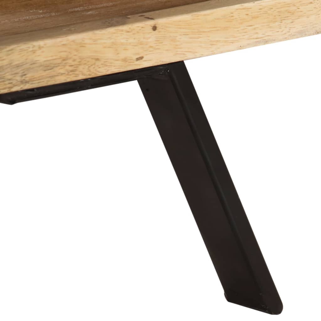 vidaXL TV Cabinet | Natural wood colour | Solid Mango Wood | 110 cm wide
