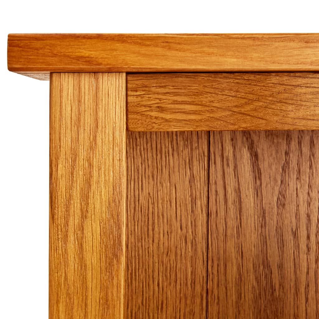 vidaXL 4-Tier Bookcase 45x22x110 cm Solid Oak Wood