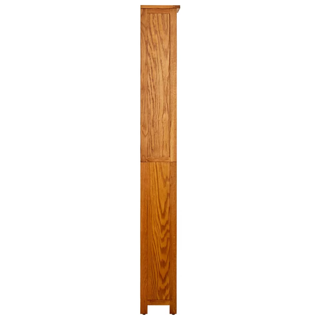 vidaXL 6-Tier Bookcase 52x22x180 cm Solid Oak Wood