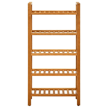 vidaXL Shoe Rack with 5 Shelves 50x27x100 cm Solid Oak Wood