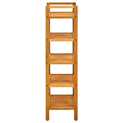 331747 vidaXL Shoe Rack with 5 Shelves 50x27x100 cm Solid Oak Wood