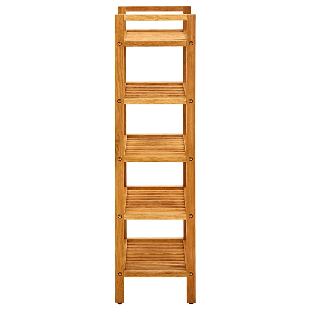 vidaXL Shoe Rack with 5 Shelves 50x27x100 cm Solid Oak Wood