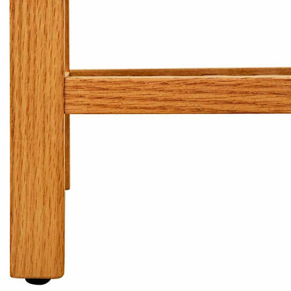 331747 vidaXL Shoe Rack with 5 Shelves 50x27x100 cm Solid Oak Wood