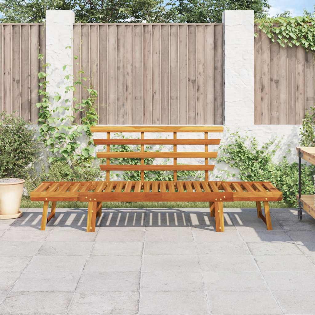 vidaXL Garden Bench | Brown | Solid acacia wood | Large